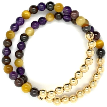 N 19 ANXIETY FREE Healer's Bracelets Women's (Set of 2)