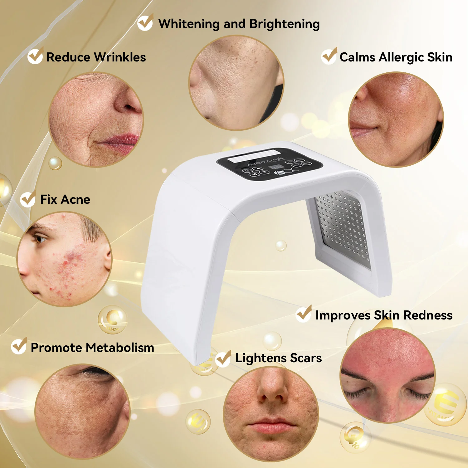 Megelin LED Light Therapy Machine RollaDank