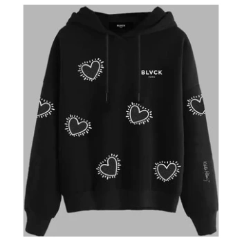 'Blvck x Keith Haring' Pattern Hoodie