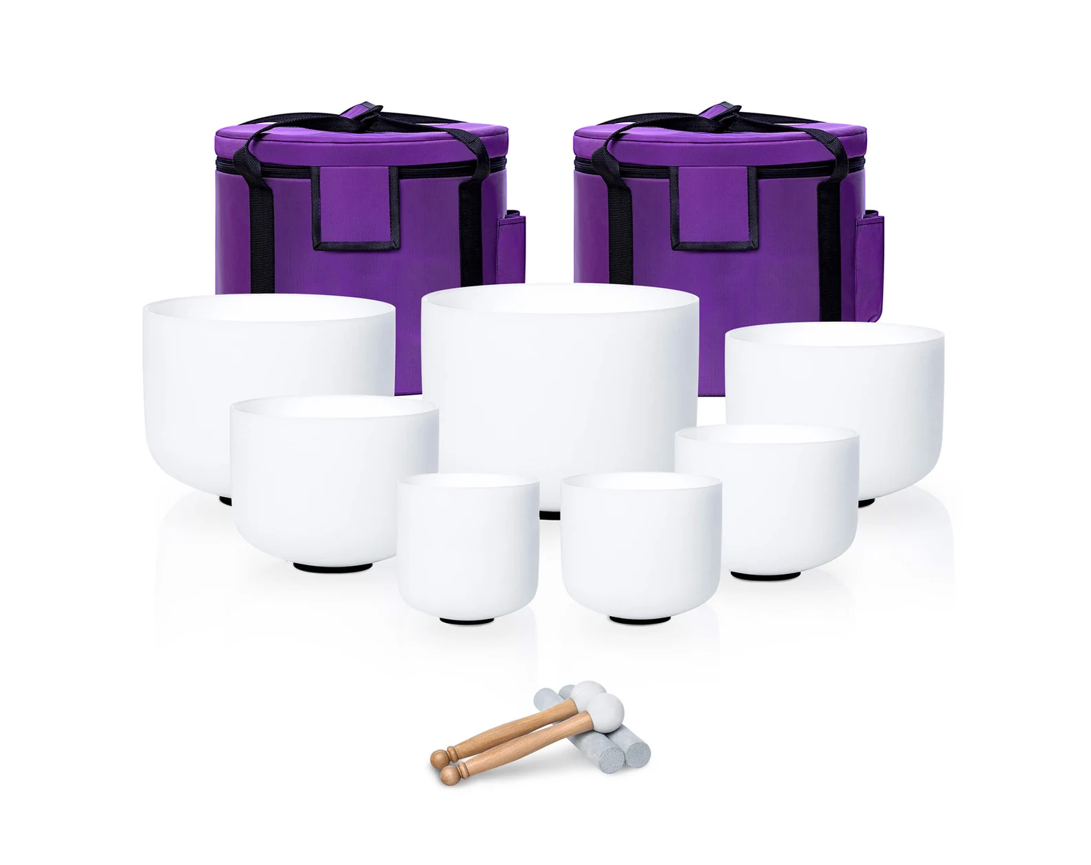 432 440 hz Perfect Pitch Crystal Singing Bowl for Sound healing Meditation Balance Chakra Release Pressure Yoga With Carrying Case Suede