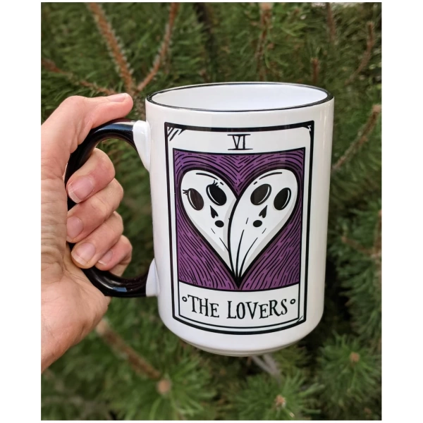 Tarot Card The Lovers Ghost Mug